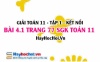 Bài 4.1 SGK Toán 11 tập 1 Kết nối tri thức
